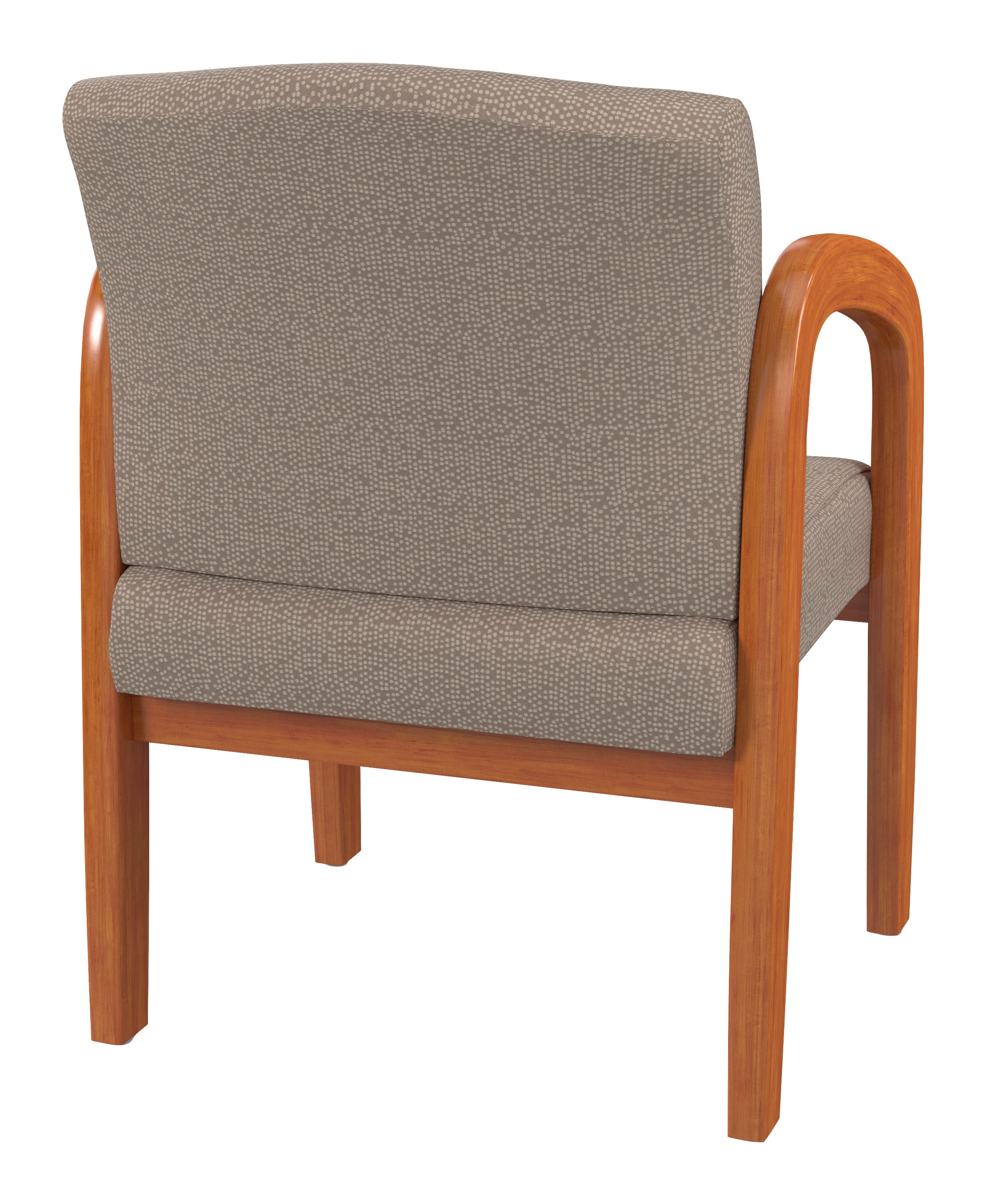 Medium Oak Finish Wood Visitor Chair